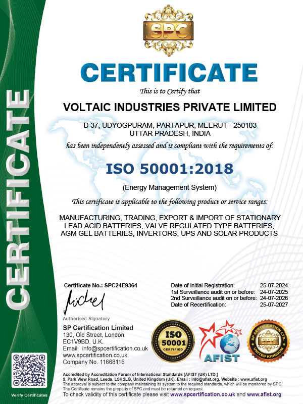 Our Certificate
